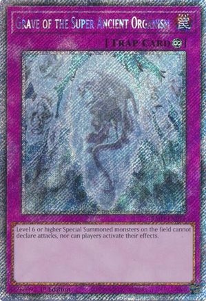 Grave of the Super Ancient Organism (Platinum Secret Rare) (RA03-EN077) - Quarter Century Bonanza 1st Edition