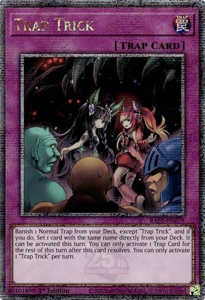 Trap Trick (Quarter Century Secret Rare) (RA03-EN078) - Quarter Century Bonanza 1st Edition