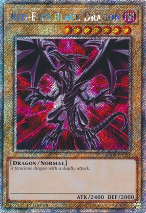 Red-Eyes Black Dragon (Platinum Secret Rare) (RA03-EN081) - Quarter Century Bonanza 1st Edition