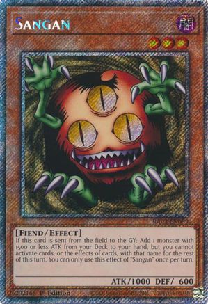 Sangan (Platinum Secret Rare) (RA03-EN089) - Quarter Century Bonanza 1st Edition