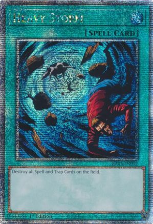 Heavy Storm (Quarter Century Secret Rare) (RA03-EN092) - Quarter Century Bonanza 1st Edition