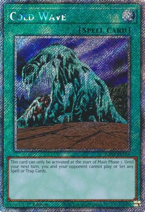 Cold Wave (Platinum Secret Rare) (RA03-EN104) - Quarter Century Bonanza 1st Edition