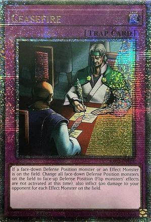 Ceasefire (Quarter Century Secret Rare) (RA03-EN105) - Quarter Century Bonanza 1st Edition