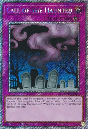 Call of the Haunted (Platinum Secret Rare) (RA03-EN108) - Quarter Century Bonanza 1st Edition