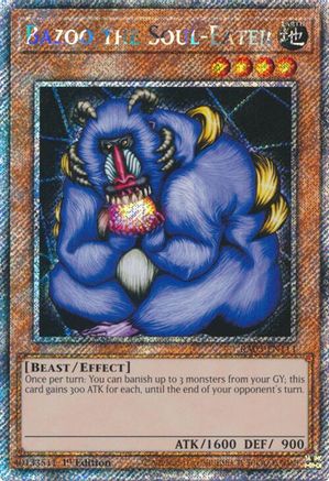 Bazoo the Soul-Eater (Platinum Secret Rare) (RA03-EN111) - Quarter Century Bonanza 1st Edition