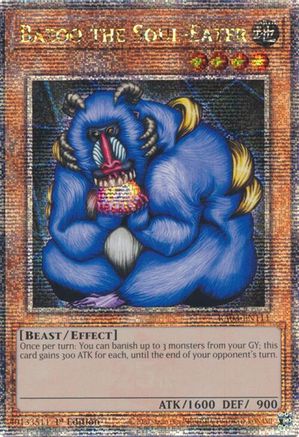 Bazoo the Soul-Eater (Quarter Century Secret Rare) (RA03-EN111) - Quarter Century Bonanza 1st Edition