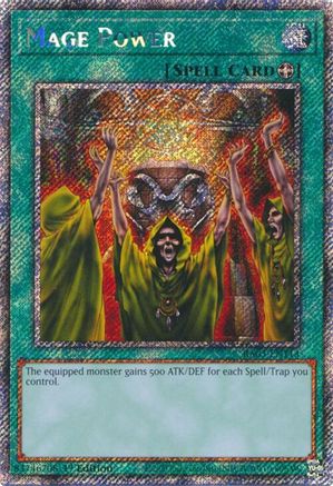 Mage Power (Platinum Secret Rare) (RA03-EN113) - Quarter Century Bonanza 1st Edition