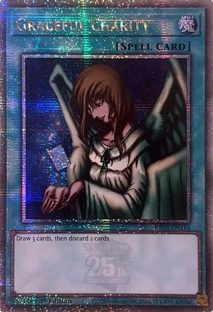 Graceful Charity (Quarter Century Secret Rare) (RA03-EN116) - Quarter Century Bonanza 1st Edition