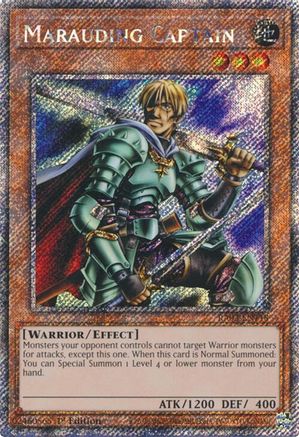 Marauding Captain (Platinum Secret Rare) (RA03-EN118) - Quarter Century Bonanza 1st Edition