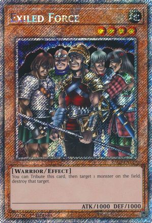 Exiled Force (Platinum Secret Rare) (RA03-EN119) - Quarter Century Bonanza 1st Edition