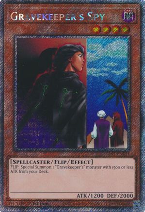 Gravekeeper's Spy (Platinum Secret Rare) (RA03-EN121) - Quarter Century Bonanza 1st Edition