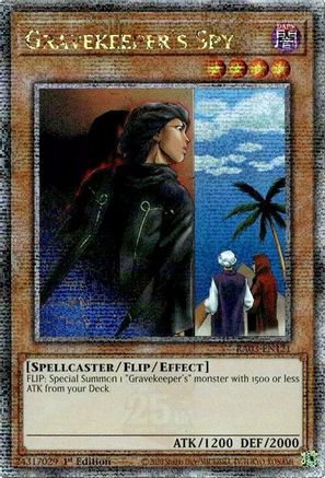 Gravekeeper's Spy (Quarter Century Secret Rare) (RA03-EN121) - Quarter Century Bonanza 1st Edition