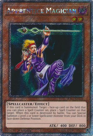 Apprentice Magician (Platinum Secret Rare) (RA03-EN124) - Quarter Century Bonanza 1st Edition