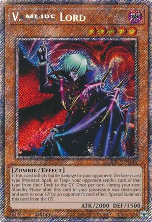 Vampire Lord (Platinum Secret Rare) (RA03-EN128) - Quarter Century Bonanza 1st Edition