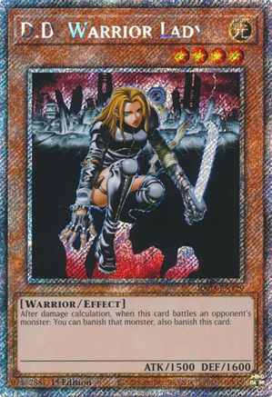 D.D. Warrior Lady (Platinum Secret Rare) (RA03-EN129) - Quarter Century Bonanza 1st Edition