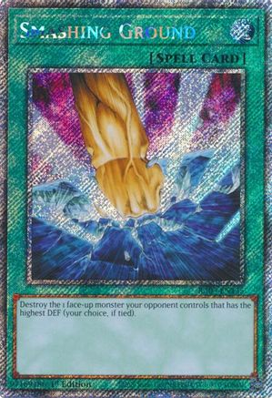 Smashing Ground (Platinum Secret Rare) (RA03-EN135) - Quarter Century Bonanza 1st Edition