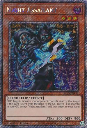 Night Assailant (Platinum Secret Rare) (RA03-EN139) - Quarter Century Bonanza 1st Edition