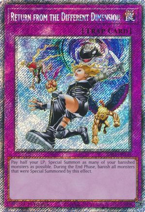 Return from the Different Dimension (Platinum Secret Rare) (RA03-EN140) - Quarter Century Bonanza 1st Edition