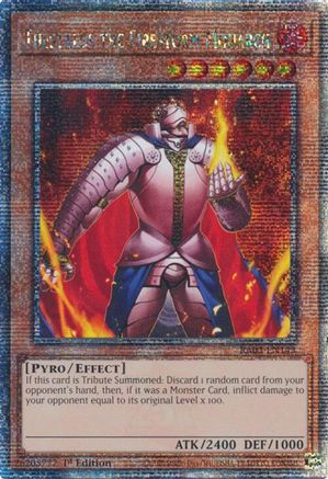 Thestalos the Firestorm Monarch (Quarter Century Secret Rare) (RA03-EN143) - Quarter Century Bonanza 1st Edition