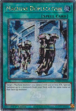 Machine Duplication (Quarter Century Secret Rare) (RA03-EN145) - Quarter Century Bonanza 1st Edition