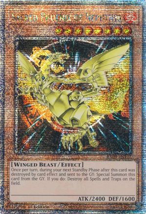 Sacred Phoenix of Nephthys (Quarter Century Secret Rare) (RA03-EN147) - Quarter Century Bonanza 1st Edition