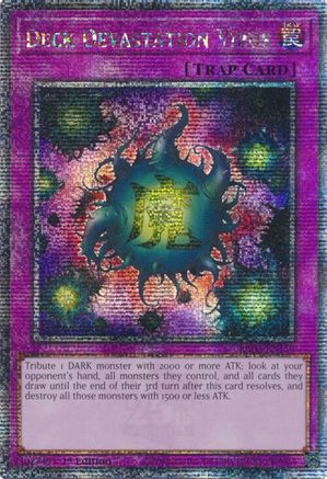 Deck Devastation Virus (Quarter Century Secret Rare) (RA03-EN150) - Quarter Century Bonanza 1st Edition