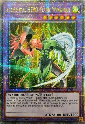 Elemental HERO Flame Wingman (Quarter Century Secret Rare) (RA03-EN152) - Quarter Century Bonanza 1st Edition