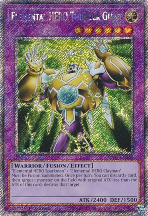 Elemental HERO Thunder Giant (Platinum Secret Rare) (RA03-EN153) - Quarter Century Bonanza 1st Edition