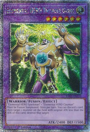 Elemental HERO Thunder Giant (Quarter Century Secret Rare) (RA03-EN153) - Quarter Century Bonanza 1st Edition