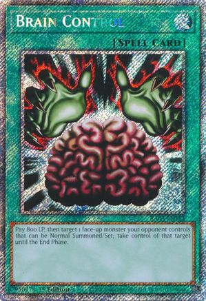 Brain Control (Platinum Secret Rare) (RA03-EN154) - Quarter Century Bonanza 1st Edition