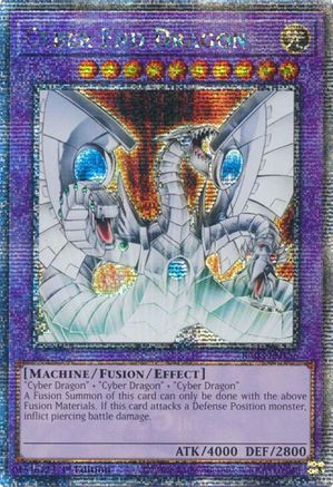 Cyber End Dragon (Quarter Century Secret Rare) (RA03-EN156) - Quarter Century Bonanza 1st Edition