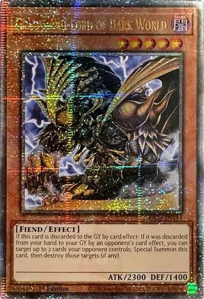 Goldd, Wu-Lord of Dark World (Quarter Century Secret Rare) (RA03-EN159) - Quarter Century Bonanza 1st Edition