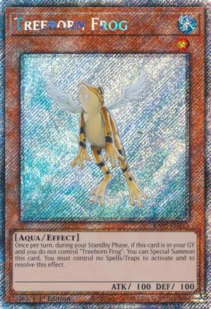 Treeborn Frog (Platinum Secret Rare) (RA03-EN161) - Quarter Century Bonanza 1st Edition