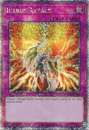 Icarus Attack (Quarter Century Secret Rare) (RA03-EN165) - Quarter Century Bonanza 1st Edition