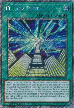 Future Fusion (Platinum Secret Rare) (RA03-EN168) - Quarter Century Bonanza 1st Edition