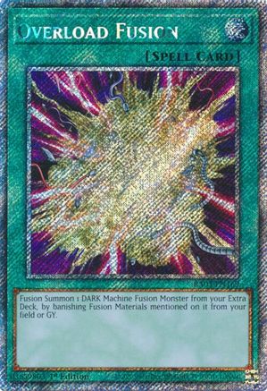 Overload Fusion (Platinum Secret Rare) (RA03-EN169) - Quarter Century Bonanza 1st Edition