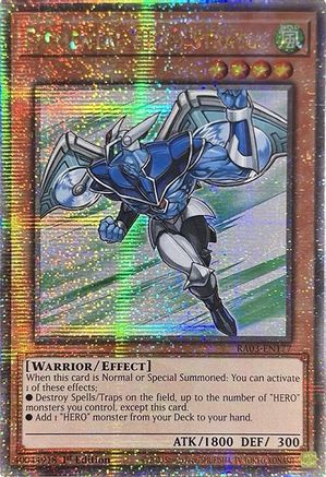 Elemental HERO Stratos (Quarter Century Secret Rare) (RA03-EN177) - Quarter Century Bonanza 1st Edition