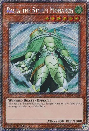 Raiza the Storm Monarch (Platinum Secret Rare) (RA03-EN180) - Quarter Century Bonanza 1st Edition