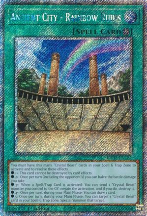 Ancient City - Rainbow Ruins (Platinum Secret Rare) (RA03-EN181) - Quarter Century Bonanza 1st Edition