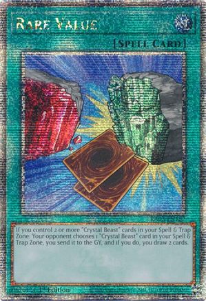 Rare Value (Quarter Century Secret Rare) (RA03-EN182) - Quarter Century Bonanza 1st Edition