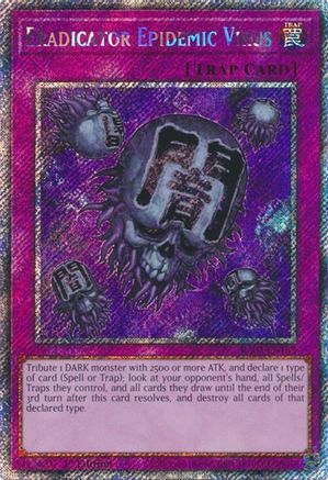 Eradicator Epidemic Virus (Platinum Secret Rare) (RA03-EN183) - Quarter Century Bonanza 1st Edition