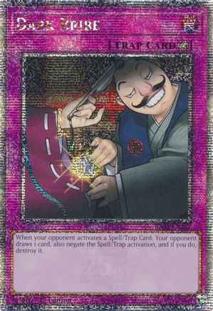 [Consignment] Dark Bribe (Quarter Century Secret Rare) (RA03-EN187) - Quarter Century Bonanza 1st Edition