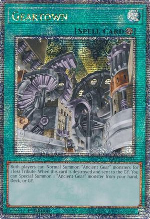 Geartown (Quarter Century Secret Rare) (RA03-EN203) - Quarter Century Bonanza 1st Edition