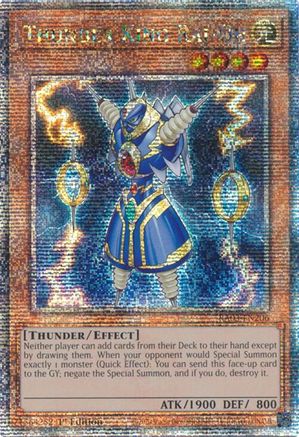 Thunder King Rai-Oh (Quarter Century Secret Rare) (RA03-EN206) - Quarter Century Bonanza 1st Edition