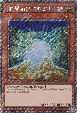 The White Stone of Legend (Platinum Secret Rare) (RA03-EN208) - Quarter Century Bonanza 1st Edition