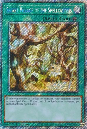 Secret Village of the Spellcasters (Platinum Secret Rare) (RA03-EN209) - Quarter Century Bonanza 1st Edition