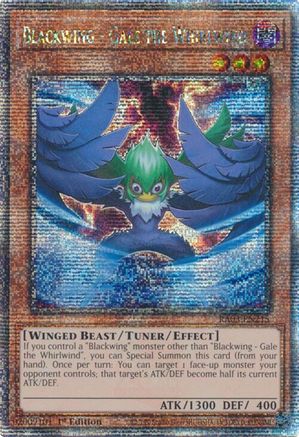 Blackwing - Gale the Whirlwind (Quarter Century Secret Rare) (RA03-EN215) - Quarter Century Bonanza 1st Edition