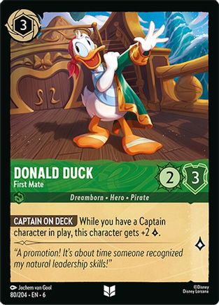 Donald Duck - First Mate (80/204) - Azurite Sea