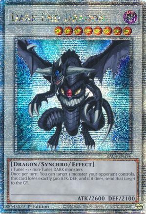 Dark End Dragon (Quarter Century Secret Rare) (RA03-EN216) - Quarter Century Bonanza 1st Edition