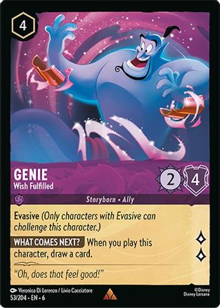 Genie - Wish Fulfilled (53/204) - Azurite Sea Cold Foil